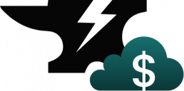 StormForge Anvil behind cloud with US Dollar sign inside it representing cloud cost